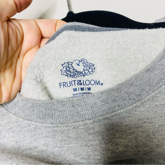 Happiness is Expensive Gray Crewneck Sweatshirt Women’s Size Medium - Picture 6 of 7